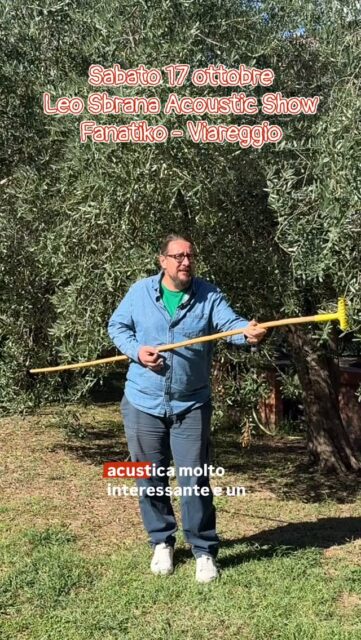 Raccolta delle olive ultimata. Ho passato il fine settimana in compagnia dei miei 14 olivi, reti ecc.
Il prossimo sabato 17 ottobre invece vedrò chitarre, percussioni, cavi e tutti voi amanti della musica e della buona compagnia. Ci vediamo al @fanatiko.viareggio!
Prenota subito! 0584 51610